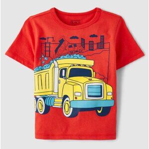 🔥3/$15🔥 NWT The Children's Place Toddler Boys Construction Truck Tee – Red, 5T